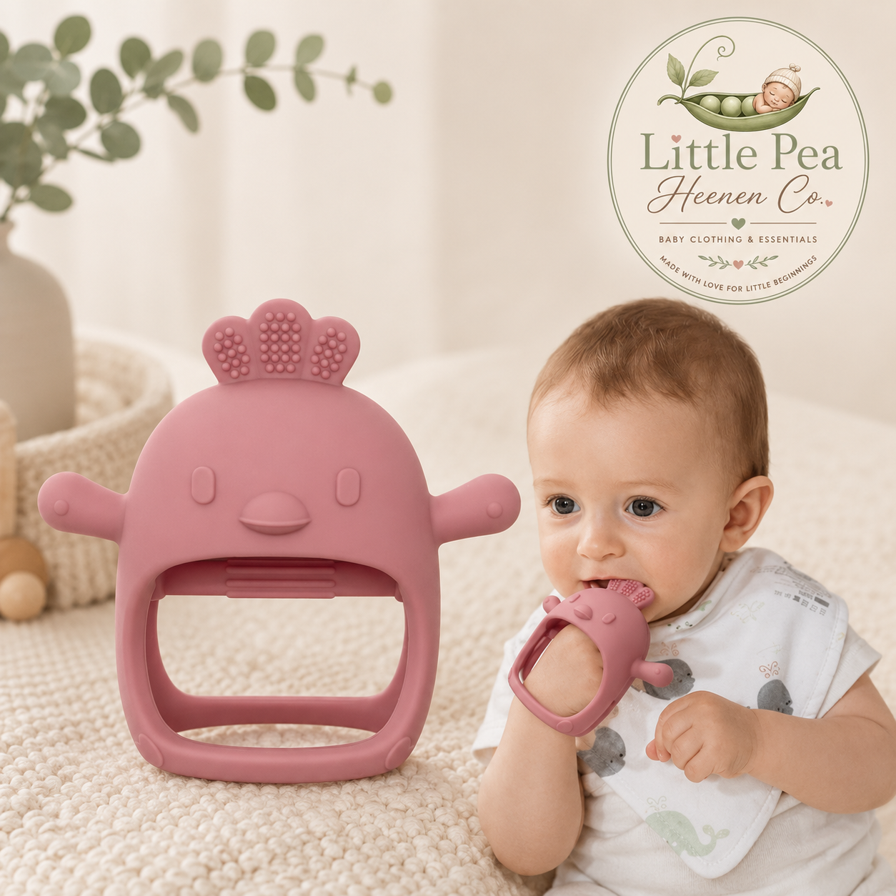 Baby Teething / Chew Toy — Pink