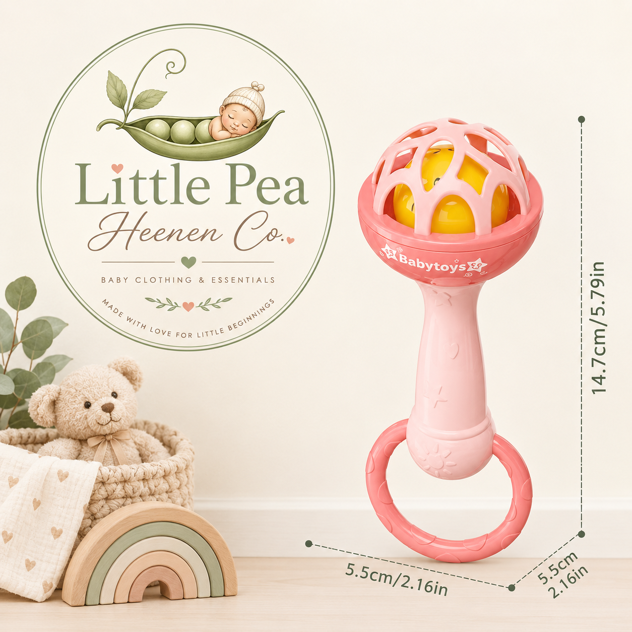 Baby Handheld Rattle Toy